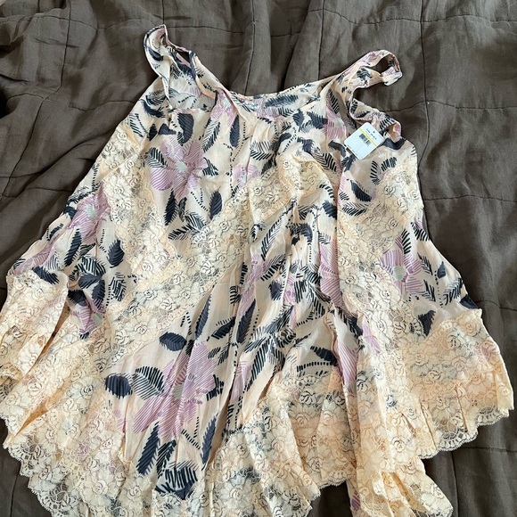 Free people Floral Lace Women’s Tunic Top - Picture 1 of 1